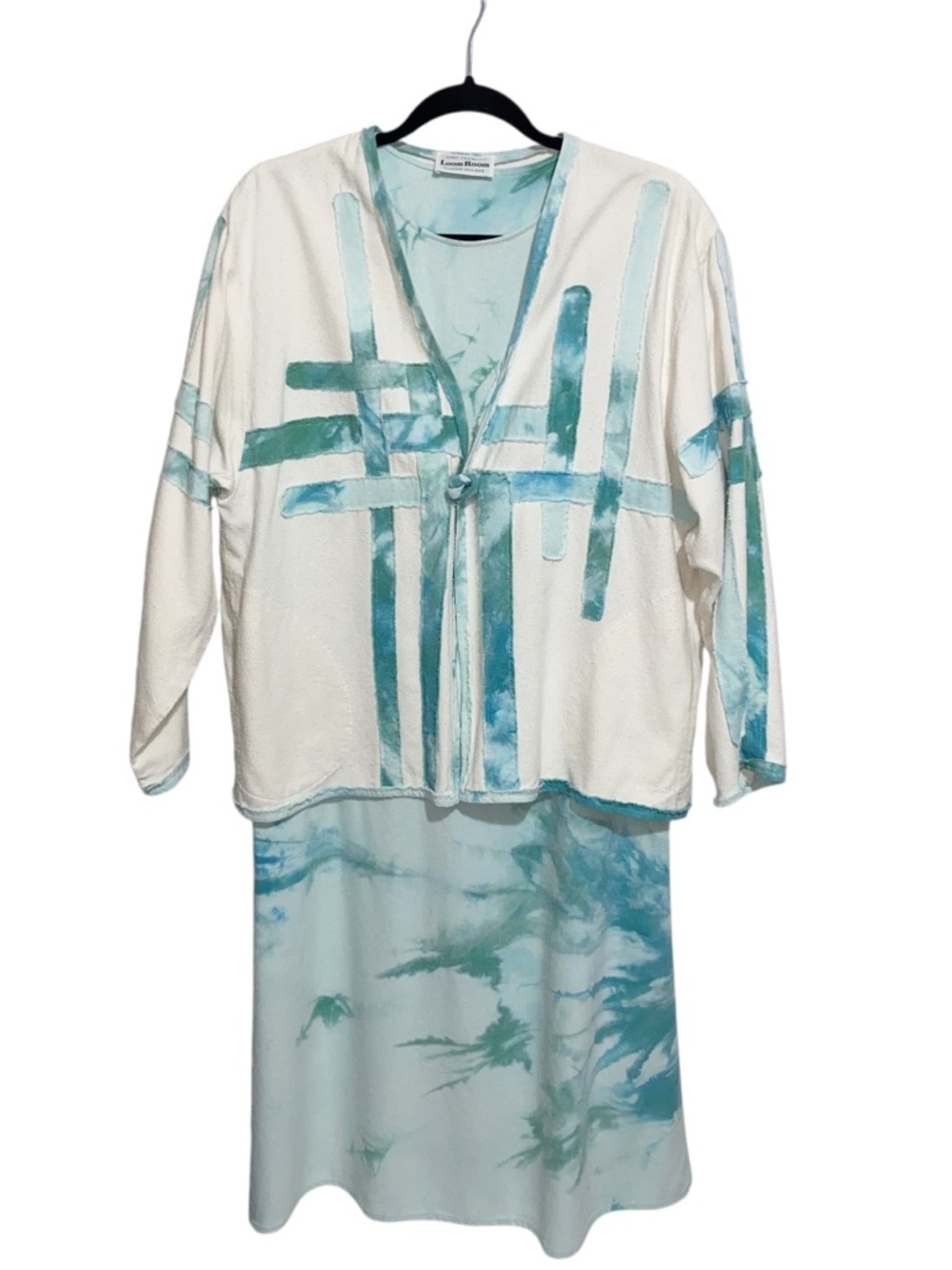 Jane Frenke's Loom Room Dress & Jacket O/S Hand Woven Vintage  Lagenlook Artsy